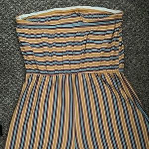 Strapless short jumpsuit